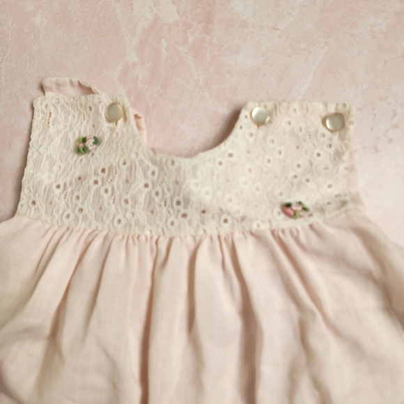 BABY BLISS x VINTAGE ruffle‎ dress size M infant - Picture 5 of 8